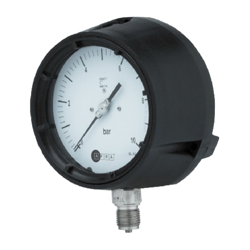 Phenol Case Solid Front Pressure Gauge