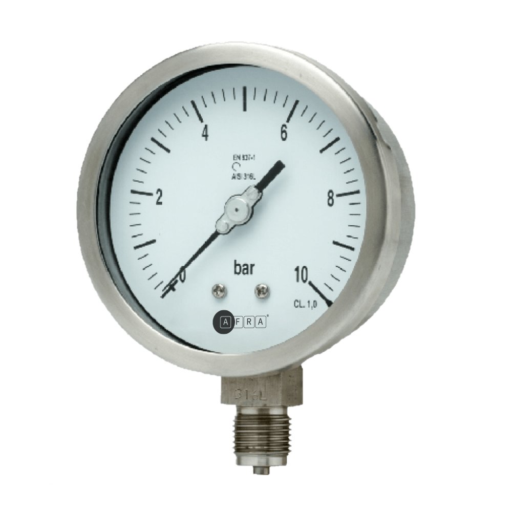 Solid Front Full SS Pressure Gauge